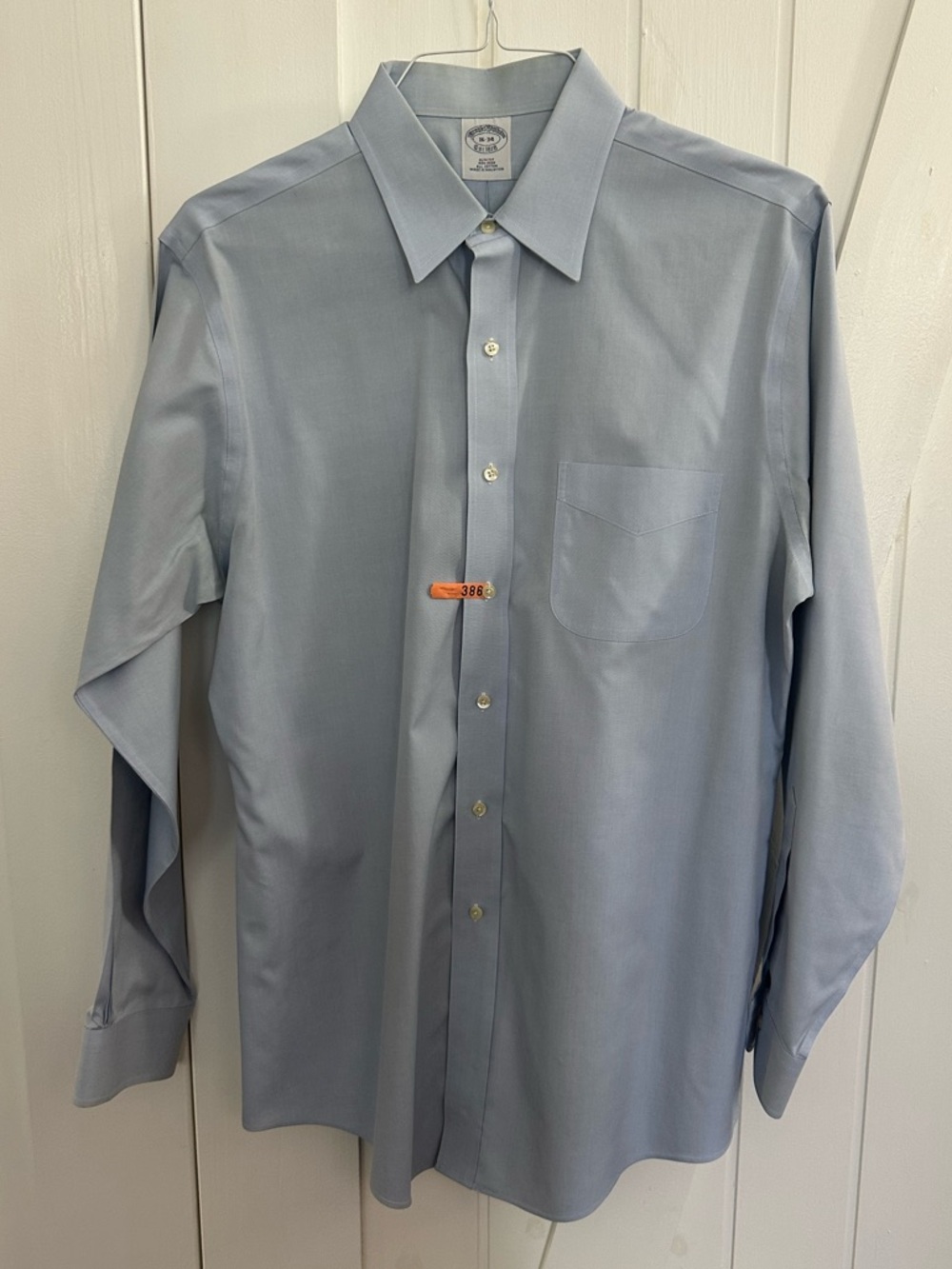 Brooks Brothers Slim Fit Light Blue Men's Dress Shirt
